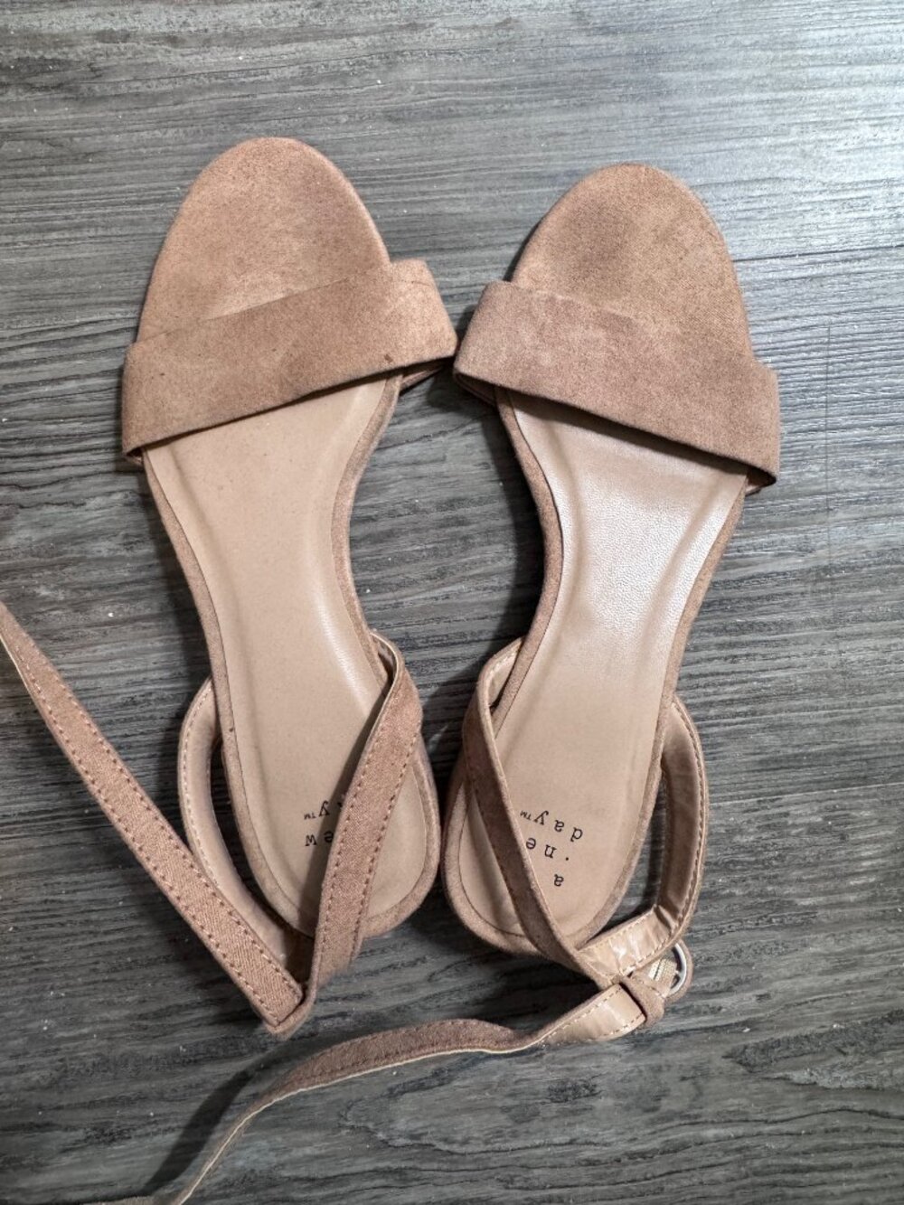 A New Day | Blush Pink (Blush) Minimalist Strappy Sandals - Size 7